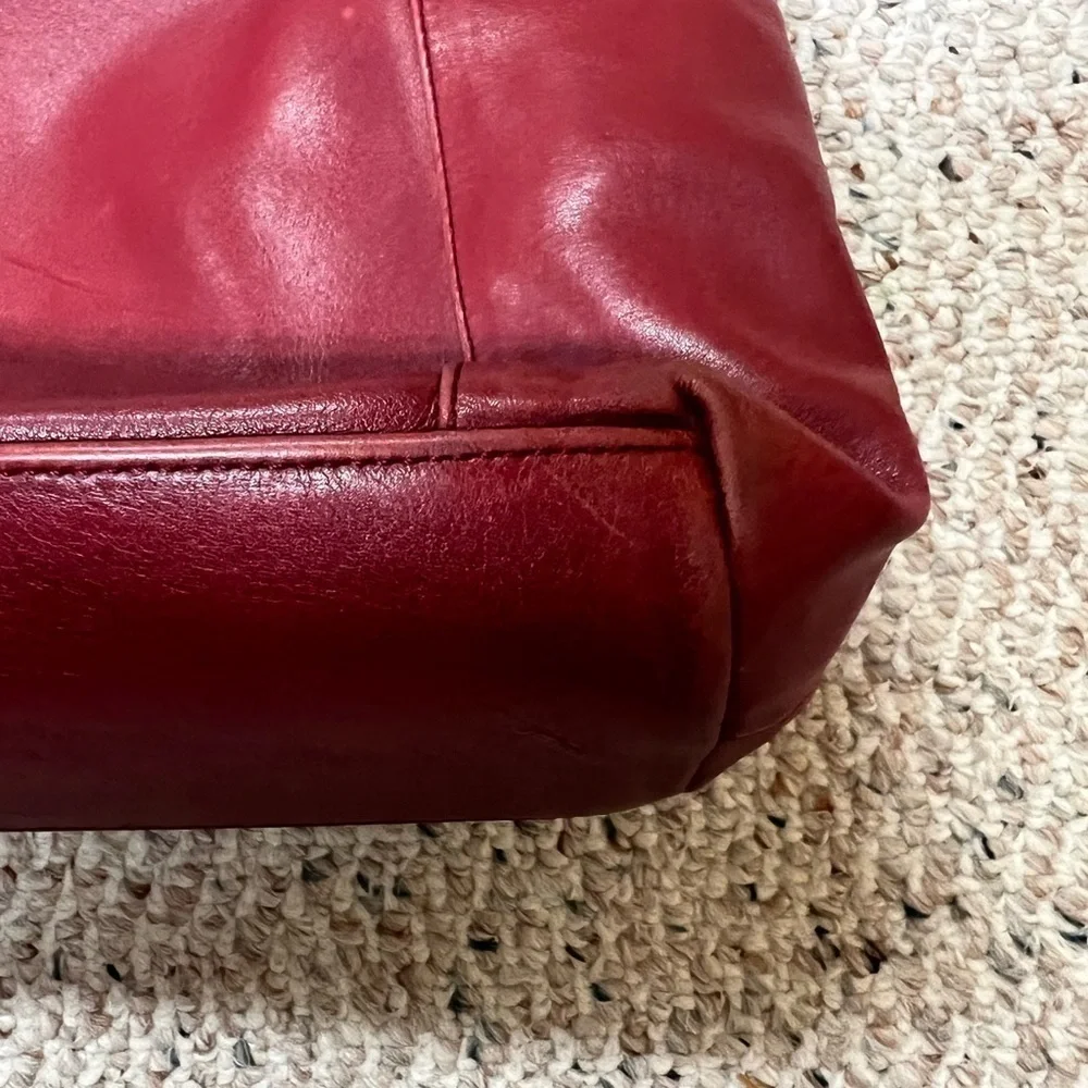 Giudi Vintage Italian Leather Red Bag